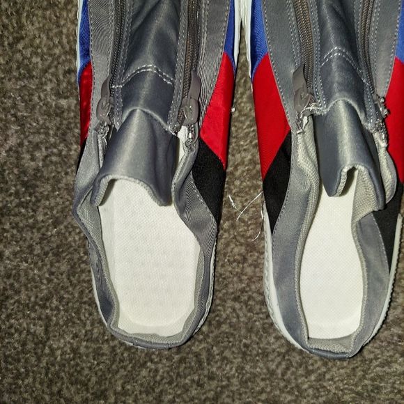 Color Block Zip-Front Sneaker Mules - Picture 5 of 7